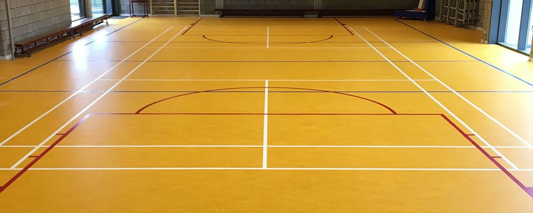Linoleum sportvloer door Grutman Floor Concepts